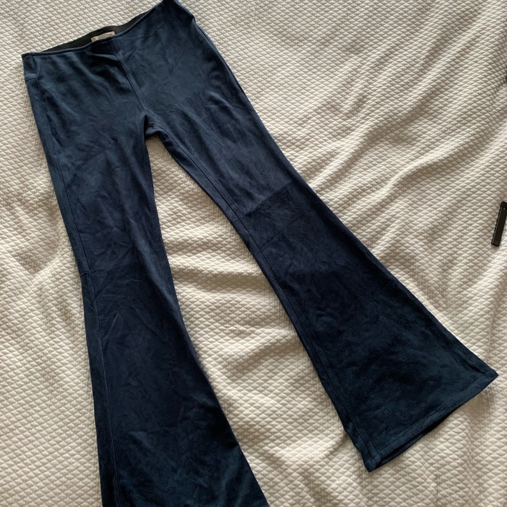 Altar'd State Blue Suede Bell Bottom NWOT